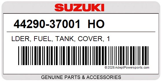 Suzuki 44290-37001  HO Lder, Fuel, Tank, Cover, 1