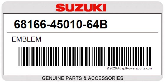 Suzuki 68166-45010-64B Emblem