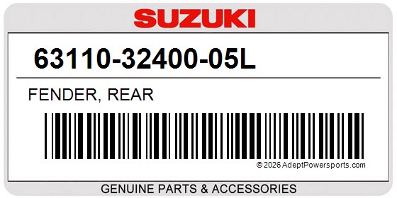Suzuki 63110-32400-05L Fender, Rear