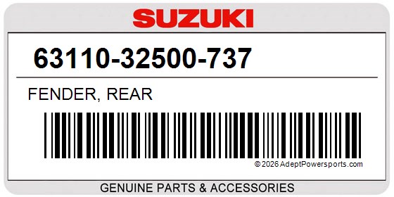 Suzuki 63110-32500-737 Fender, Rear