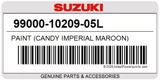 Suzuki 99000-10209-05L Paint (Candy Imperial Maroon)