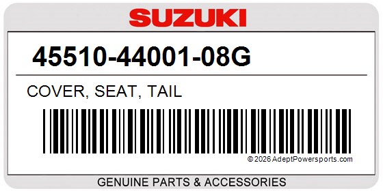 Suzuki 45510-44001-08G Cover, Seat, Tail