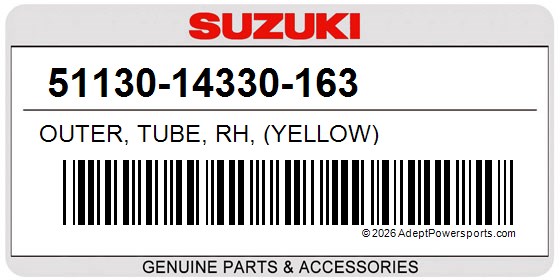 Suzuki 51130-14330-163 Outer, Tube, Rh, (Yellow)