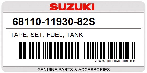 Suzuki 68110-11930-82S Tape, Set, Fuel, Tank