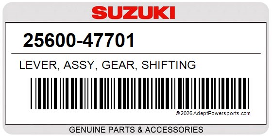 Suzuki 25600-47701 Lever, Assy, Gear, Shifting