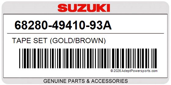 Suzuki 68280-49410-93A Tape Set (Gold/Brown)