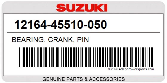 Suzuki 12164-45510-050 Bearing, Crank, Pin