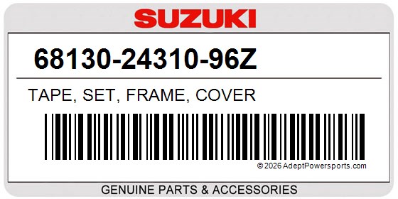 Suzuki 68130-24310-96Z Tape, Set, Frame, Cover