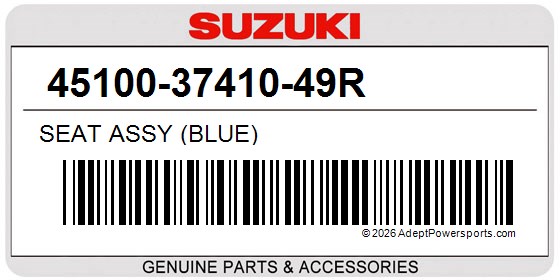 Suzuki 45100-37410-49R Seat Assy (Blue)