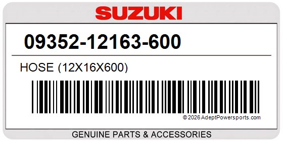 Suzuki 09352-12163-600 Hose (12X16x600)