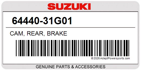 Suzuki 64440-31G01 Cam, Rear, Brake