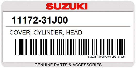 Suzuki 11172-31J00 Cover, Cylinder, Head