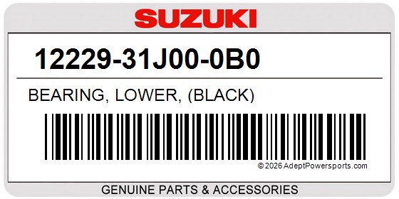Suzuki 12229-31J00-0B0 Bearing, Lower, (Black)