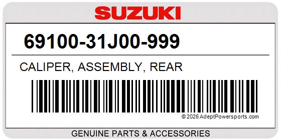 Suzuki 69100-31J00-999 Caliper, Assembly, Rear