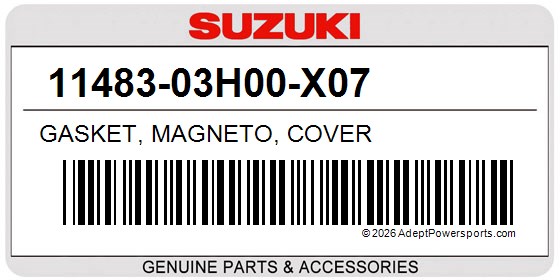 Suzuki 11483-03H00-X07 Gasket, Magneto, Cover