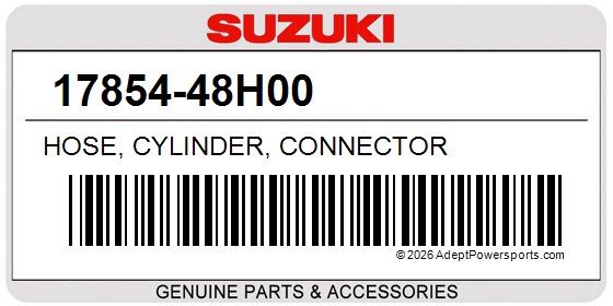 Suzuki 17854-48H00 Hose, Cylinder, Connector