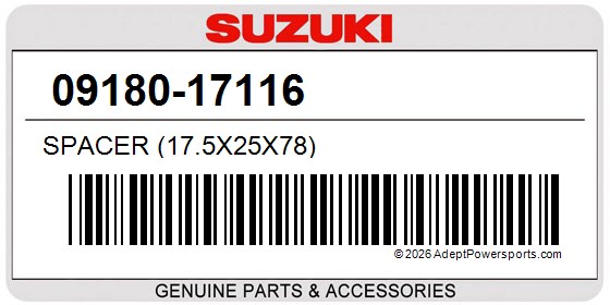 Suzuki 09180-17116 Spacer (17.5X25x78)