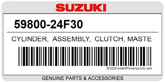 Suzuki 59800-24F30 Cylinder, Assembly, Clutch, Master