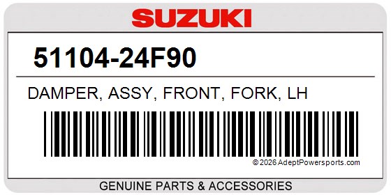 Suzuki 51104-24F90 Damper, Assy, Front, Fork, Lh