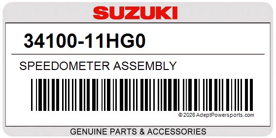Suzuki 34100-11HG0 Speedometer Assembly