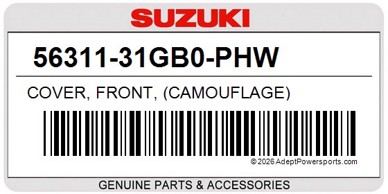 Suzuki 56311-31GB0-PHW Cover, Front, (Camouflage)