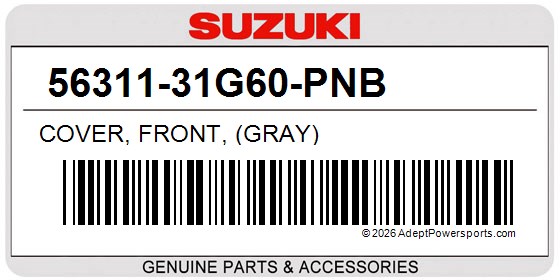 Suzuki 56311-31G60-PNB Cover, Front, (Gray)