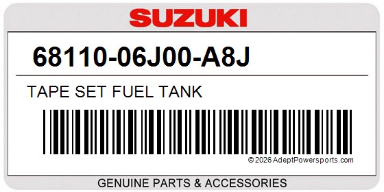 Suzuki 68110-06J00-A8J Tape Set Fuel Tank