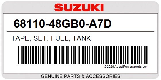 Suzuki 68110-48GB0-A7D Tape, Set, Fuel, Tank