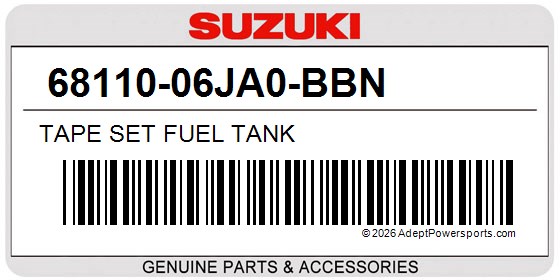 Suzuki 68110-06JA0-BBN Tape Set Fuel Tank