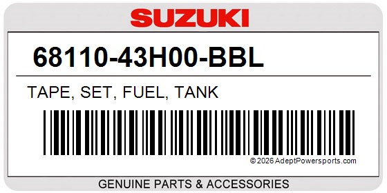 Suzuki 68110-43H00-BBL Tape, Set, Fuel, Tank