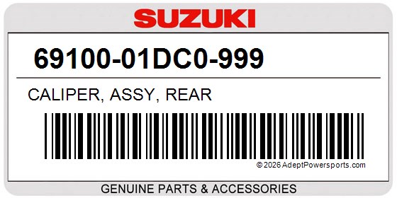 Suzuki 69100-01DC0-999 Caliper, Assy, Rear