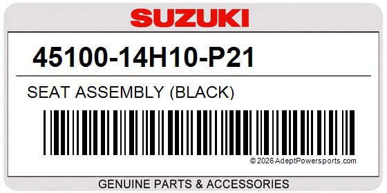 Suzuki 45100-14H10-P21 Seat Assembly (Black)