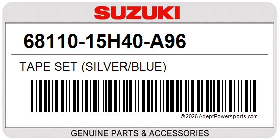 Suzuki 68110-15H40-A96 Tape Set (Silver/Blue)