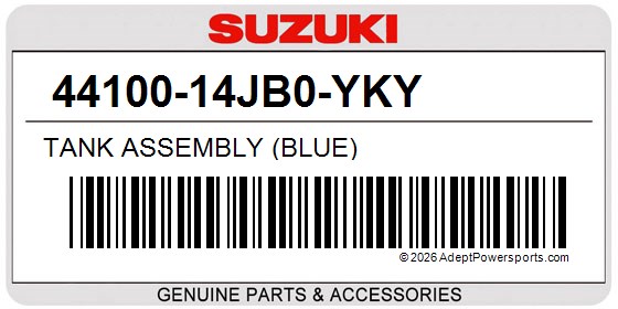 Suzuki 44100-14JB0-YKY Tank Assembly (Blue)