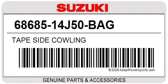 Suzuki 68685-14J50-BAG Tape Side Cowling