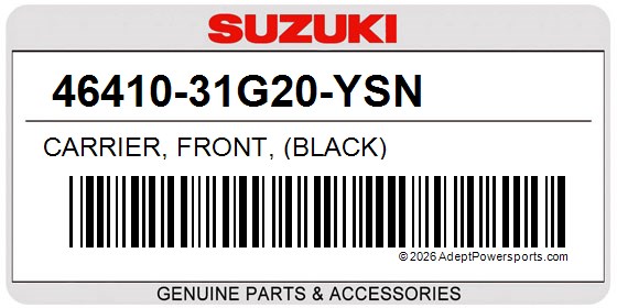 Suzuki 46410-31G20-YSN Carrier, Front, (Black)