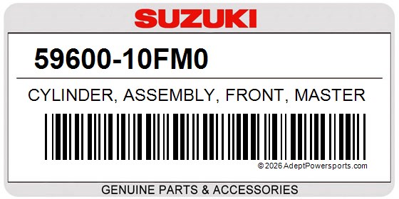 Suzuki 59600-10FM0 Cylinder, Assembly, Front, Master