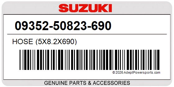 Suzuki 09352-50823-690 Hose (5X8.2X690)