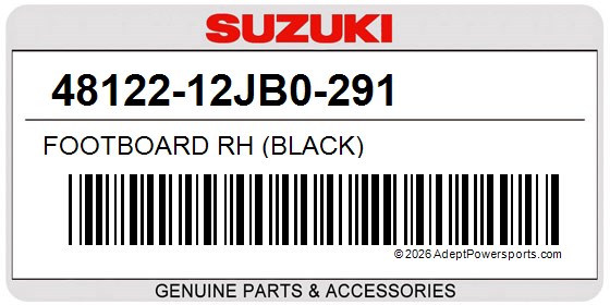 Suzuki 48122-12JB0-291 Footboard Rh (Black)