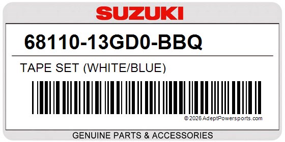 Suzuki 68110-13GD0-BBQ Tape Set (White/Blue)