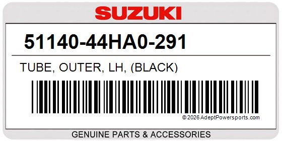 Suzuki 51140-44HA0-291 Tube, Outer, Lh, (Black)