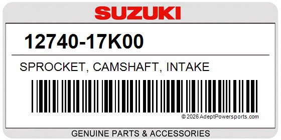 Suzuki 12740-17K00 Sprocket, Camshaft, Intake