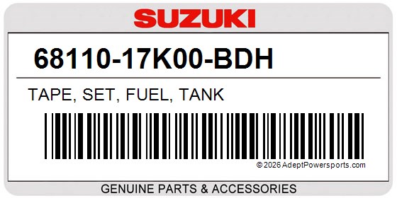 Suzuki 68110-17K00-BDH Tape, Set, Fuel, Tank