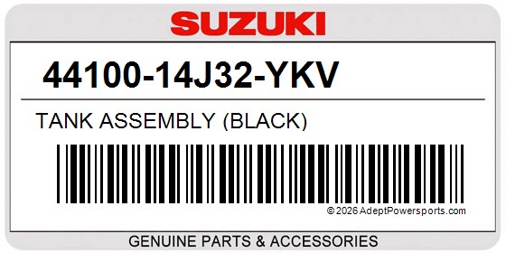 Suzuki 44100-14J32-YKV Tank Assembly (Black)