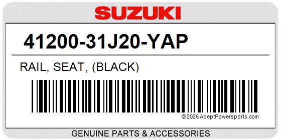 Suzuki 41200-31J20-YAP Rail, Seat, (Black)