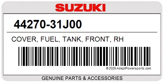 Suzuki 44270-31J00 Cover, Fuel, Tank, Front, Rh
