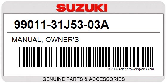 Suzuki 99011-31J53-03A Manual, Owner's