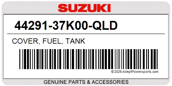 Suzuki 44291-37K00-QLD Cover, Fuel, Tank