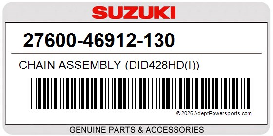 Suzuki 27600-46912-130 Chain Assembly (Did428hd(I))