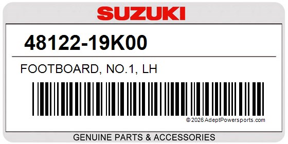 Suzuki 48122-19K00 Footboard, No.1, Lh